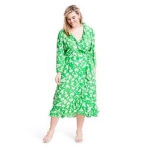 Daisy 3/4 Sleeve Ruffle Wrap Dress  RIXO Target